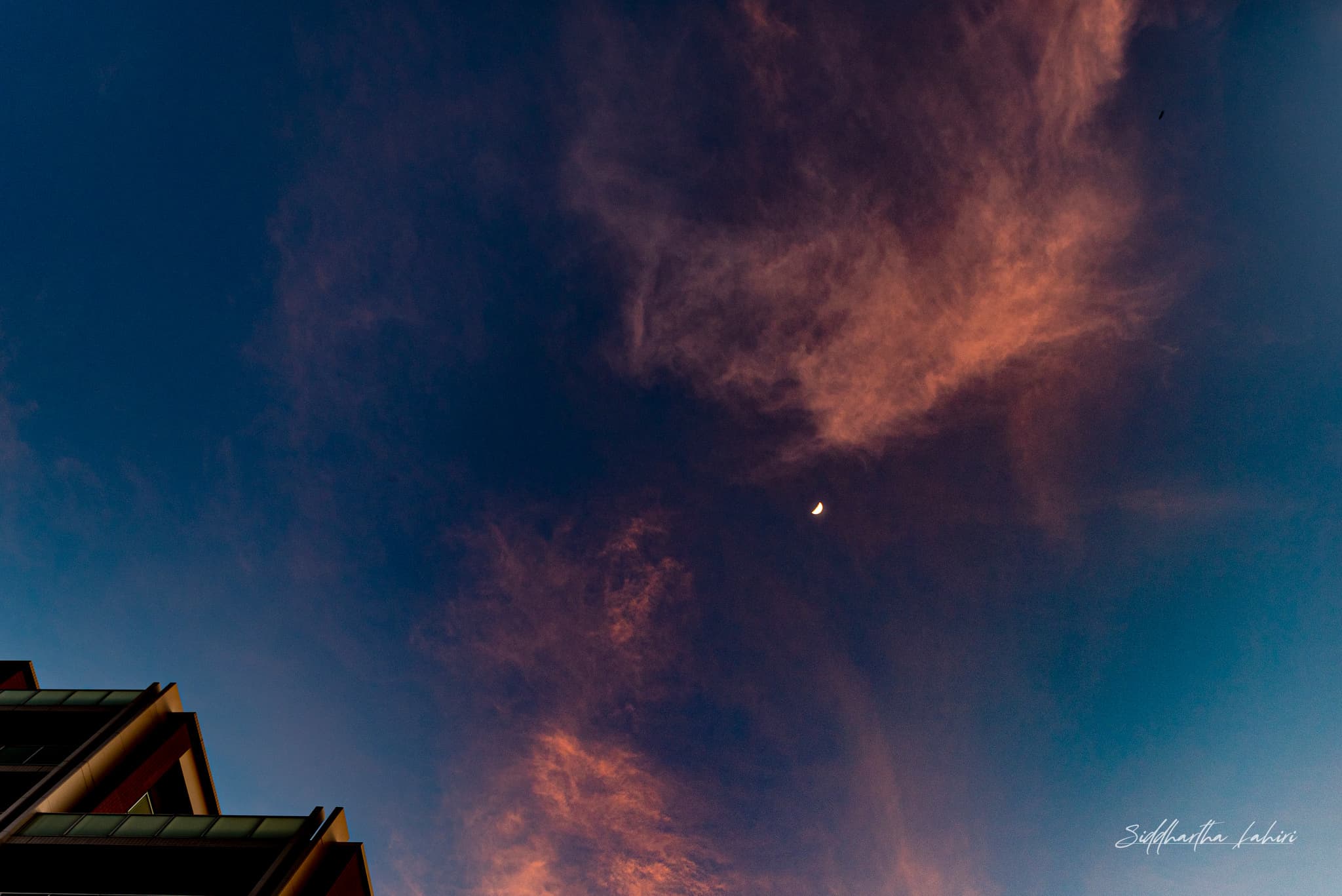 Crescent Moon at Sunset